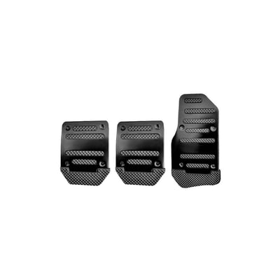 Set ornament pedale pentru autoturisme cu transmisie manuala, premium, negru 