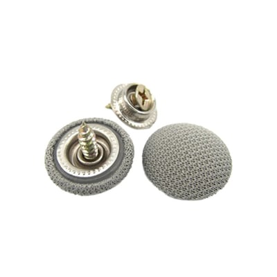 Set 12 capse reparatie plafon interior auto, pentru fixare si decor, culoare gri