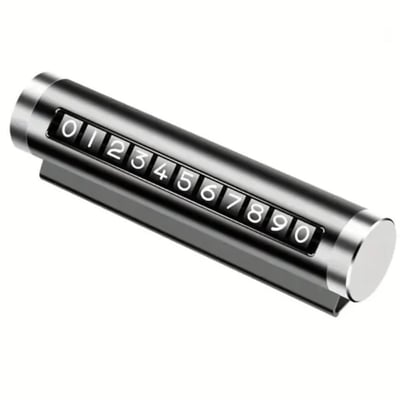 Suport Numar Telefon Bord, Parcare Temporara, Negru Print