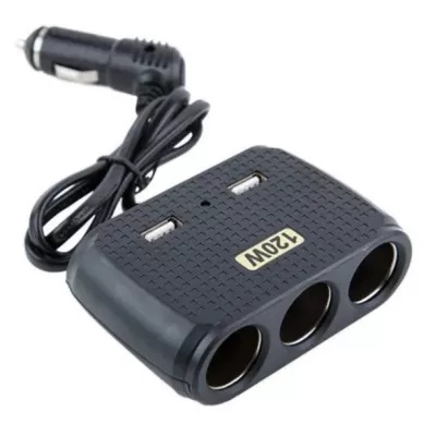Priza auto cu 5 iesiri TIPLA 120W 2 x usb