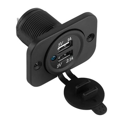 Mufa montaj bricheta auto, incarcare 2X USB, 3100MAH