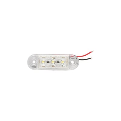 Lampa laterala gabarit, Led, lumina alba, lungime 65mm, 12-24V