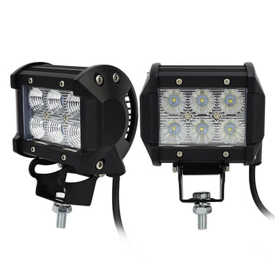 Proiector LED Auto Offroad 6 LEDuri 18W 12V - 24V DreptunghiularV