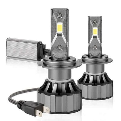 SET 2 BECURI AUTO, LED H7 CU VENTILATOR, 120W, PLUG & PLAY, IP68, 12000lm, 6000K, 12V, CANBUS, Alb Pur