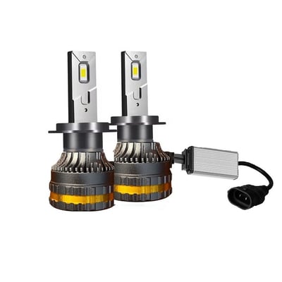 Set 2 Becuri Led Auto, H11, 100W, Lumina Alb-Rece, 15000 Lumeni, 6000K, 9-30v, canbus