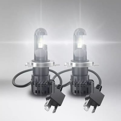 Set 2 becuri H4 led night breaker osram, omologate rar, 6000k, alb-rece, + 230%, 23/27W, 12v