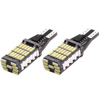 Set 2x Becuri Auto, Led T15, W16W, 1200lm, 6000k, 12v, 45 smd, alb