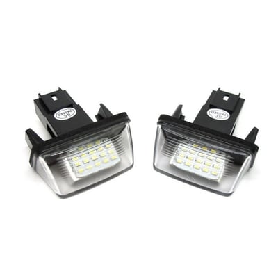 Set 2 lampi numar cu led, dedicate Citroen c3, c4, c5, c6, Xsara, Saxo, Berlingo