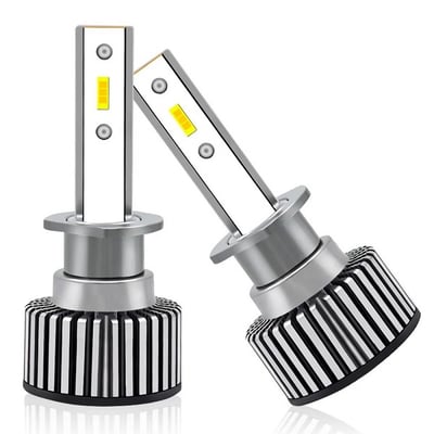 Set 2 Becuri Auto Led H1, 80W, Plug&Play, ventilator, 10000lm, 6000K, 9-32v, 