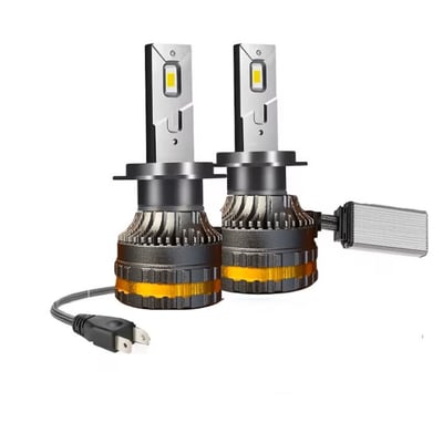 Set 2 Becuri Auto, Led H7 cu ventilator, 100w, 15000lm, IP68, 6000k, 9-30v, canbus