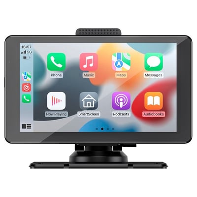 Sistem Navigatie Auto 7 inch, Apple Carplay & Android, Bluetooth, camera marsarier, ecran IPS HD Full-Touch, Aux
