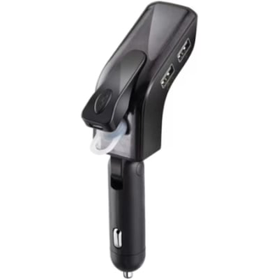 Kit Handsfree Auto, Bluetooth Cu Casca Inclusa, FM, Wireless, 2xUSB