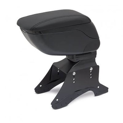 Cotiera auto universala neagra, rabatabila, piele ecologica, cusatura neagră