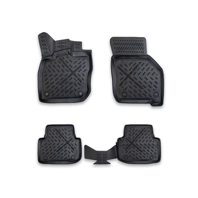 SET COVORASE AUTO TIP TAVITA, DEDICATE SKODA OCTAVIA MK1 (1996-2004), MATERIAL PREMIUM, NEGRU