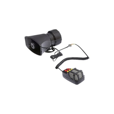 Sirena auto, tensiune 12V, putere 100W, cu 7 moduri de avertizare, control prin statie 