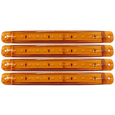 Lampa Gabarit cu 12 LED-uri 12/24V Set 4buc, Galben