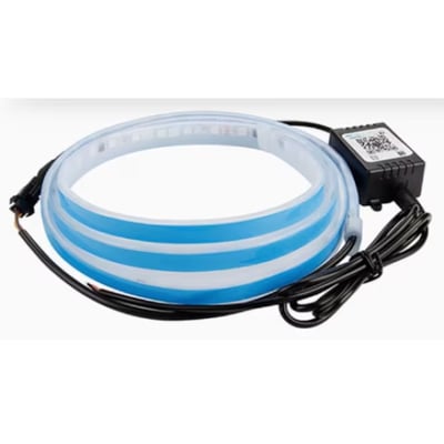 Banda decorativa led RGB pentru masina lungime 1,8m 12V cu aplicatie