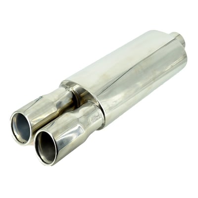 Toba Finala Inox Dubla, Lungime 55 cm, Latime 16 cm, Diamentru Intrare 6.3 cm