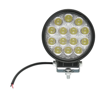Proiector led rotund, 42 W, 10-30V, 6000K, pentru offroad, vanatoare, pescuit, utilaje