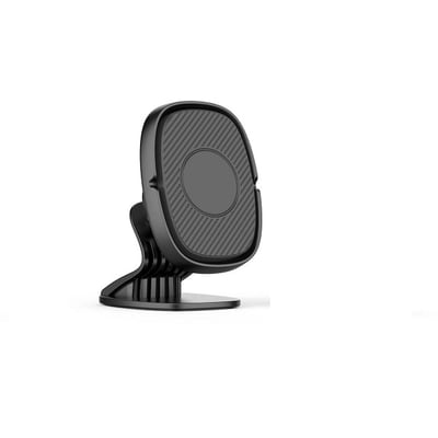 Suport auto universal pentru telefon cu lipire pe bord, pentru suprafete plane si curbate, magnetic, ajustabil 360, negru