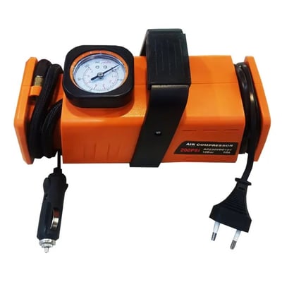 Compresor aer, auto, Autocare DCC-260, 7 bar, 12 V, 98 W, buton On/Off, manometru analog, debit aer 20 l/min, adaptoare incluse