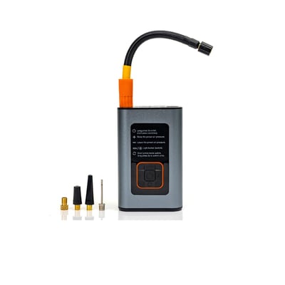 Compresor auto cu acumulator, 4000mAh, 10bar, lanterna, baterie externa, 3in1, 17L/min