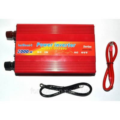 Invertor Tensiune 12V-220V Lairun, 2000 W, Putere Continua 1200 W