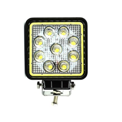 Proiector LED patrat 27W cu angel eyes Spot Beam 30° 12/24V