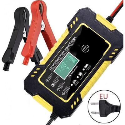 Redresor, Incarcator Digital Cu Display Automat Inteligent Pentru Masina Si Motocicleta 12V