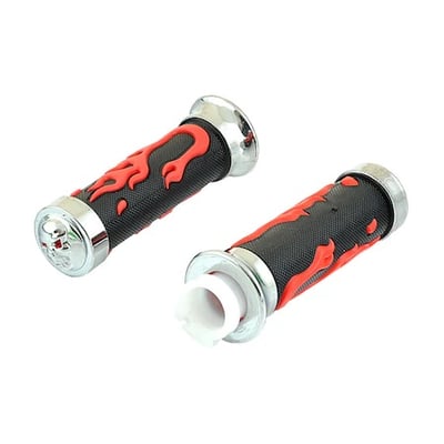 Mansoane ghidon moto, cauciuc, model flacari