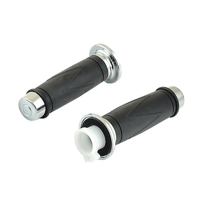 Mansoane ghidon moto, cauciuc, negre, model 4