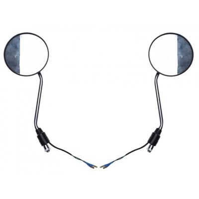 Set oglinzi moto si ATV negre cu semnalizare, filet M10