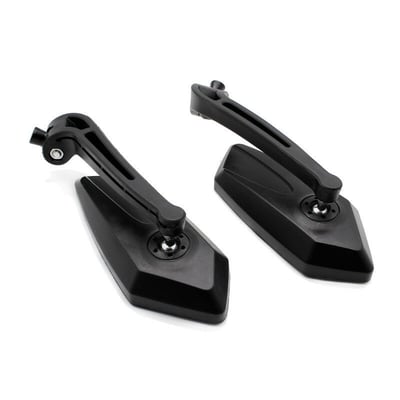 Set oglinzi moto si ATV model romb negre cu filet M8-M10