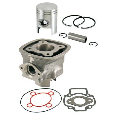 Set motor / kit cilindru scuter Piaggio NRG MC2 50cc 2T, 40mm, racire apa, (4 colturi)