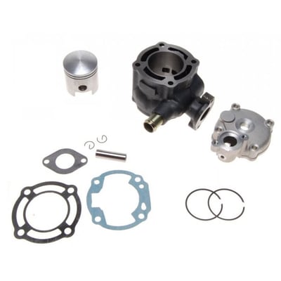Set motor / kit cilindru scuter Suzuki Katana, Aprilia Ditech 80cc 2T, 47 mm, racire apa (chiulasa inclusa)