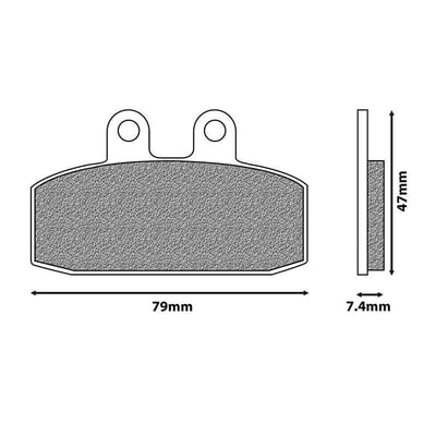 Placute frana fata Aprilia 125 150 200 400 500 Tuareg Wind ETX MALAGUTI 125