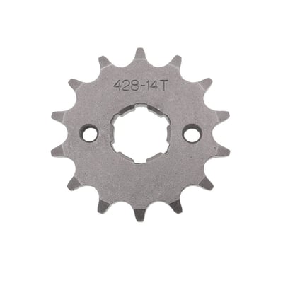 Pinion transmisie fata ATV, Motociclete, pas lant 428, 14 dinti, Interior 14/17mm
