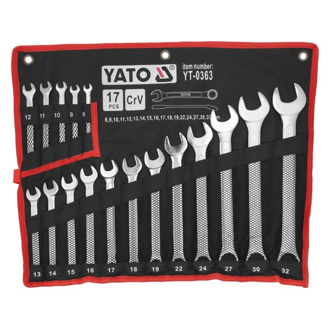 Set chei combinate, Yato YT-0363 , 8-32 mm, 17 bucati