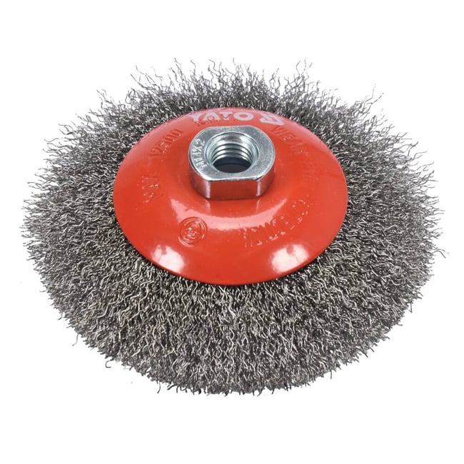 Perie circulara pentru polizor unghiular, Yato YT-47612, M14, diametru 125 mm