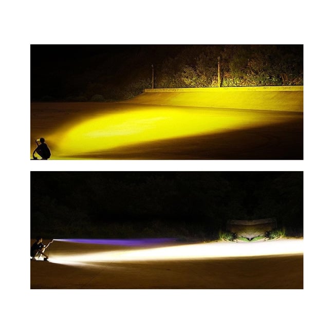 Proiector auto LED tip bufnita, 40W, 12/24V, 2 faze, IP68