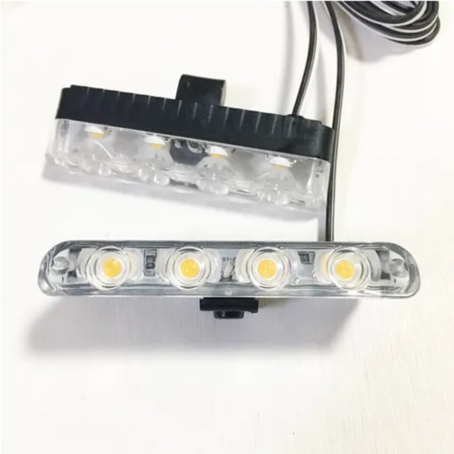 Set de 4 stroboscoape galben avertizare gabarit