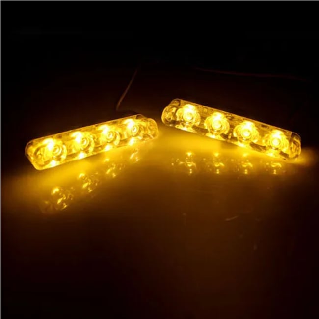 Set de 4 stroboscoape galben avertizare gabarit