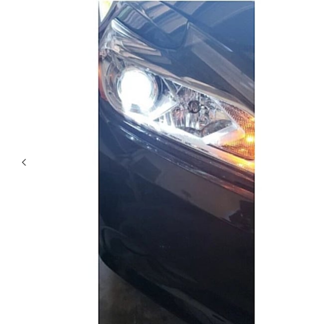 Set 2 becuri Led H1 F2 COB canbus 100W lumina alb-rece 12.000 lumeni