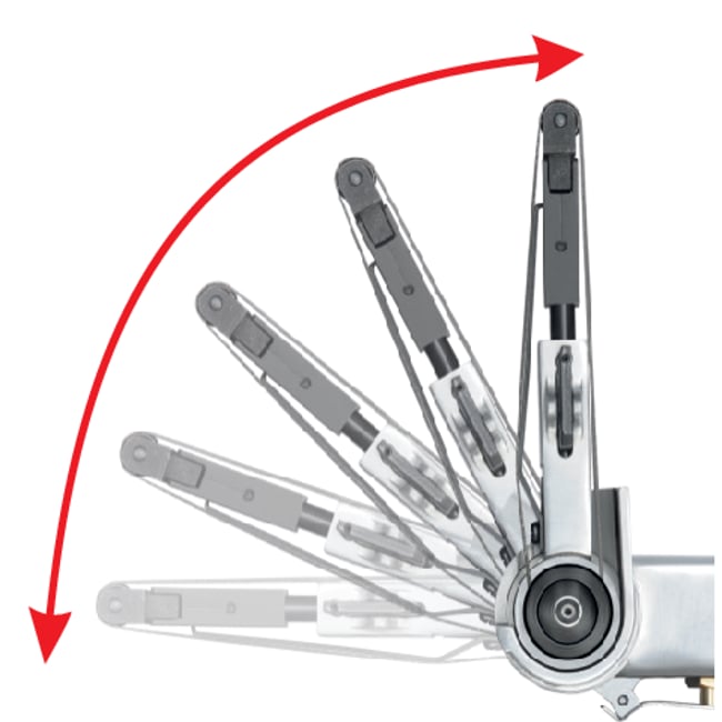 Polizor pneumatic cu banda 20 x 520 MM Yato YT-09742