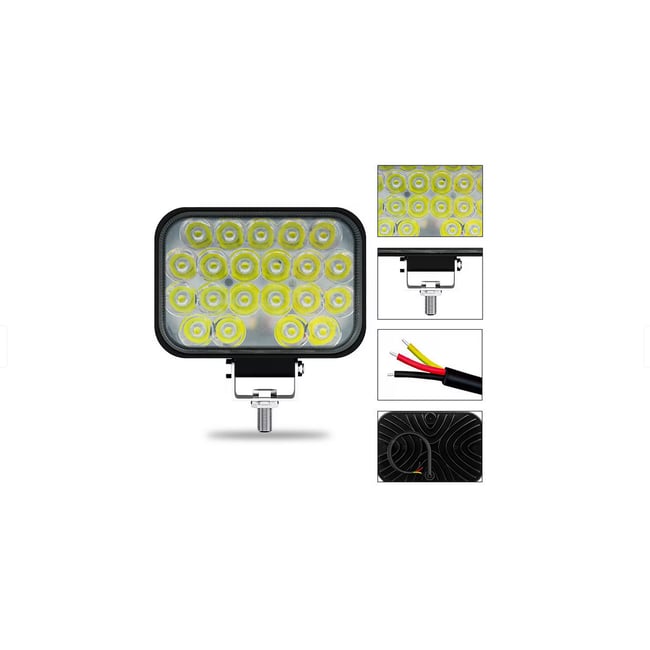 Proiector LED auto OFF-ROAD 21LED, 63W, 3'', 12V-24V, 6000K, carcasa aluminiu