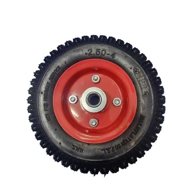 Roata carucior, mare, cauciuc si camera, bucsa, 250-4, 8"