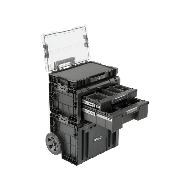 Set Cutie Scule Sistem Modular 3Buc YATO 35BT2P10P S12, 685x450x380mm