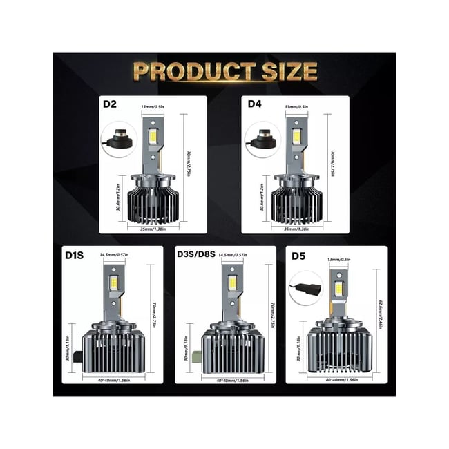 Set de 2 becuri conversie led D-SERIES D3S plug and play 35W, 10000LM