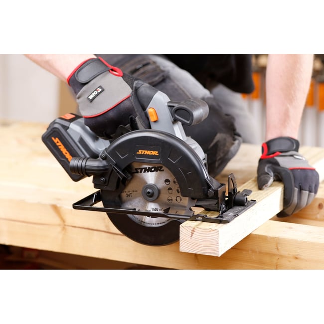 Circular de mana sthor 20v, 165mm, 1X2 ah 78133