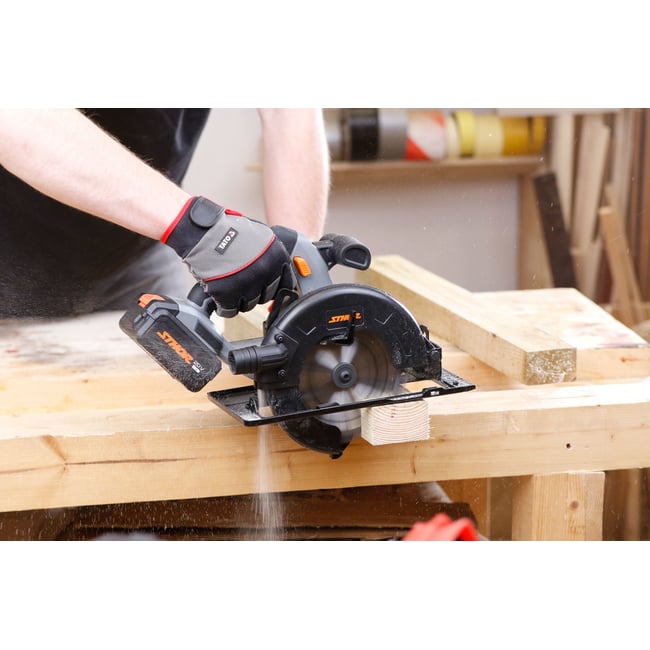 Circular de mana sthor 20v, 165mm, 1X2 ah 78133